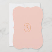 Carte de menu de mariage en découpage Ranunculus G (Dos)