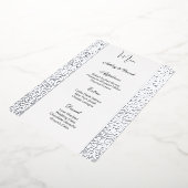 Carte de menu de mariage en feuille (Rotation)