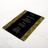 Carte de menu de mariage en feuille d'aluminium (Rotation)