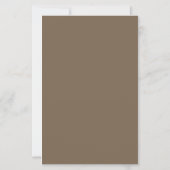 Carte de menu de mariage en herbe de Pampas rustiq (Dos)