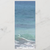 Carte de menu de mariage plage et océan (Dos)