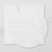 Carte de menu de mariage simple blanc (Dos)