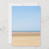 Carte de Menu de Mariage sur la Plage (Dos)