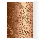 Carte de Menu de Placement de Table en Or (Intérieur (Gauche))