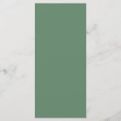 Carte de menu de réception de mariage à l'aquarell (Dos)