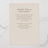 Carte de menu de réception de mariage Art Déco en (Verso)
