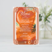 Carte de menu de remise de diplômes pour infirmièr (Debout devant)