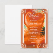 Carte de menu de remise de diplômes pour infirmièr (Devant / Derrière)