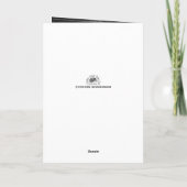 Carte de menu de repas funéraire Dans la lumière (Dos)