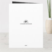 Carte de menu de repas funéraire Dans la lumière (Dos)