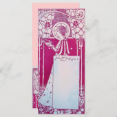 CARTE DE MENU DE RESTAURANT L (Devant / Derrière)