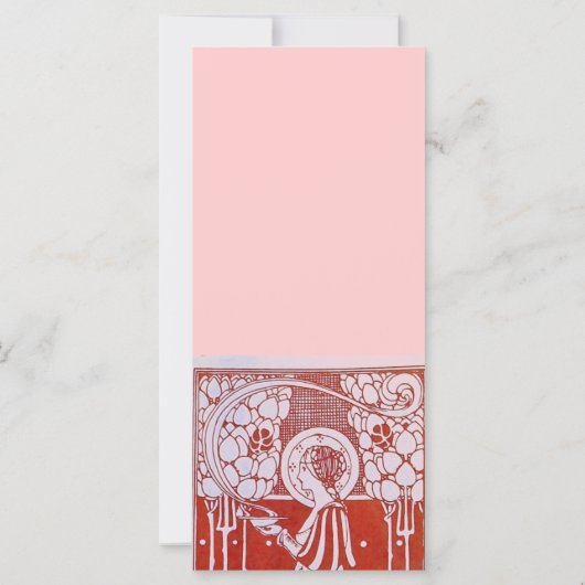 CARTE DE MENU DE RESTAURANT L (Dos)