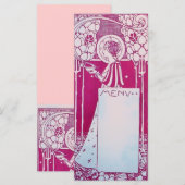 CARTE DE MENU DE RESTAURANT L RACK (Devant / Derrière)