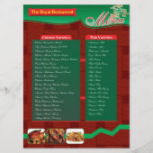 CARTE DE MENU DE RETAURENT (Devant)