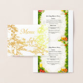 Carte de menu de style anime – Élégant dîner événe (Affichage)