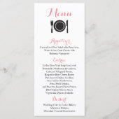 Carte de menu d'Infographic (Devant)