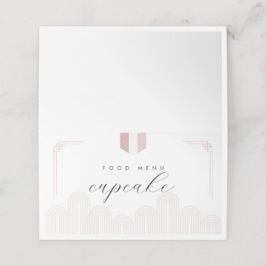 Carte de menu Doljanchi rose coréen (Extérieur déplié)