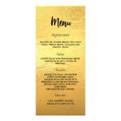 Carte de menu du dîner du programme d'anniversaire (Dos)