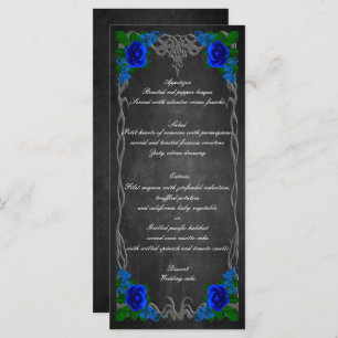 Carte de menu du Mariage de automne de la Commissi