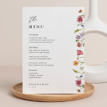 Carte de menu du Mariage Fleur sauvage 5x7" Menu p<br><div class="desc">Cartes de menu du Mariage de 5x7" Fleur sauvage Menu plat,  Elégante carte de menu du Mariage de 5x7" Menu plat Élégante calligraphie Manger et boire Menus Mariage | Calligraphie simple Menus Mariage rustique Menus Mariage,  Menu Mariage rustique,  Menu Floral Wedidting,  Menu Table Mariage</div>