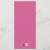 Carte de menu du Mariage romantique Fairytale Wrea (Dos)