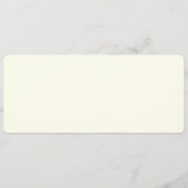 Carte de menu du tournesol du pays (Dos)