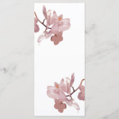 Carte de menu Elegant Pink Orchid (Dos)