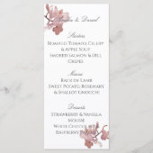 Carte de menu Elegant Pink Orchid (Devant)