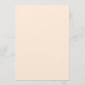 Carte de Menu Élégante Classique (Dos)