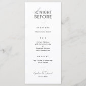 Carte de menu élégante de calligraphie moderne pou (Devant)