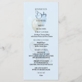 Carte de menu Eléphant Bleu (Devant)