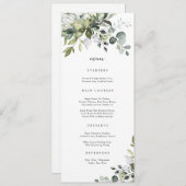 Carte de menu Eucalyptus Botanical Herbal (Devant / Derrière)