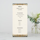 Carte de menu Eucalyptus Gris Bleu (Debout devant)