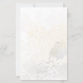 Carte de menu feuille floue et botanique (Dos)