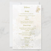 Carte de menu feuille floue et botanique (Devant)