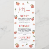 Carte de menu Fleur de Pommier Botanique 4x9 (Devant)