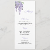 Carte de menu floral (Devant)