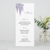 Carte de menu floral (Debout devant)