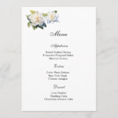Carte de menu floral Gardenia (Devant)