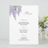 Carte de menu florale (Debout devant)