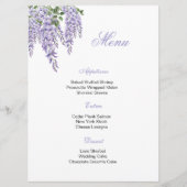 Carte de menu florale (Devant)