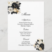 Carte de menu florale (Devant)