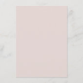 Carte de menu Flushing Sprigs avec dossier rose (Dos)