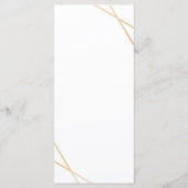 Carte de menu géométrique or (Dos)