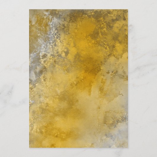 Carte de menu Gold Frame (Dos)