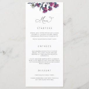 Carte de menu gothique Mariage Halloween Party N10