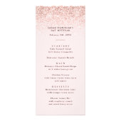 Carte de menu haute Confetti Parties scintillant r (Devant)