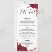 Carte de menu Jeu 11 moderne (Devant)