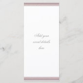 Carte de menu jolie croix rose (Dos)