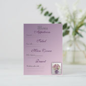 Carte de menu mariage (Debout devant)